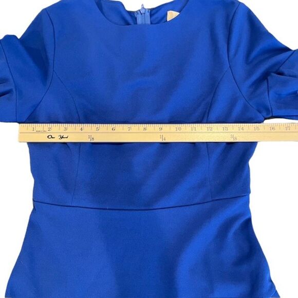 Altar'd State Royal Blue Ruffle Tiered Dress Zipper Back Size Small - Picture 10 of 13